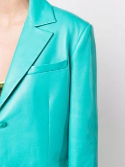 ( Nouvelle Collection ) Versace Veste En Cuir 1V550 TURQUOISE -Pas Cher Versace Boutique 18235653 38941529 600