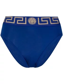( Nouvelle Collection ) Versace A1343 Greca-waistband Bikini Bottoms Femme