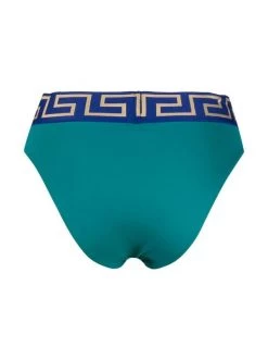( Nouvelle Collection ) Versace Greca-waistband Bikini Bottoms Femme -Pas Cher Versace Boutique 18244287 39153259 600