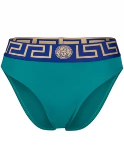 ( Nouvelle Collection ) Versace Greca-waistband Bikini Bottoms Femme
