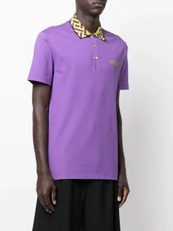 ( Nouvelle Collection ) Versace Polo à Logo Brodé Homme -Pas Cher Versace Boutique 18245406 39208212 600