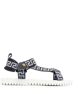 ( Nouvelle Collection ) Versace Sandales La Greca Homme