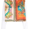 ( Nouvelle Collection ) Versace Chemise à Mélange D'imprimés Femme