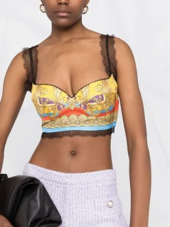 Versace Débardeur à Imprimé Graphique All-over Femme -Pas Cher Versace Boutique 18271033 39038450 600