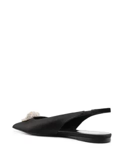 Versace 1B000 BLACK Ballerines Medusa Head Strassées Femme -Pas Cher Versace Boutique 18277358 39048450 600
