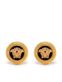 Versace Puces D'oreilles à Logo Medusa 4J120 VERSACE GOLD-BLACK