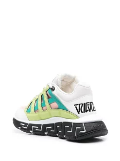 ( Nouvelle Collection ) Versace 6W540 MULTICOLOR Baskets à Semelle épaisse Femme -Pas Cher Versace Boutique 18278261 39047220 600