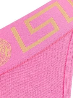 Versace Bas De Bikini à Bande Greca 1PE70 FUXIA -Pas Cher Versace Boutique 18285215 39383166 600