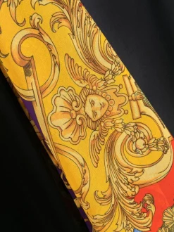 ( Nouvelle Collection ) Versace 1B000 BLACK Jupe Barocco à Design à Empiècements Femme -Pas Cher Versace Boutique 18298717 39086418 600