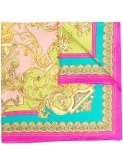 Versace Foulard à Motif Baroque Femme