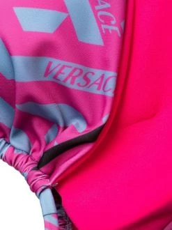 ( Nouvelle Collection ) Versace Haut De Bikini à Logo Imprimé 5P350 CERISE CORNFLOWER -Pas Cher Versace Boutique 18306682 39505642 600