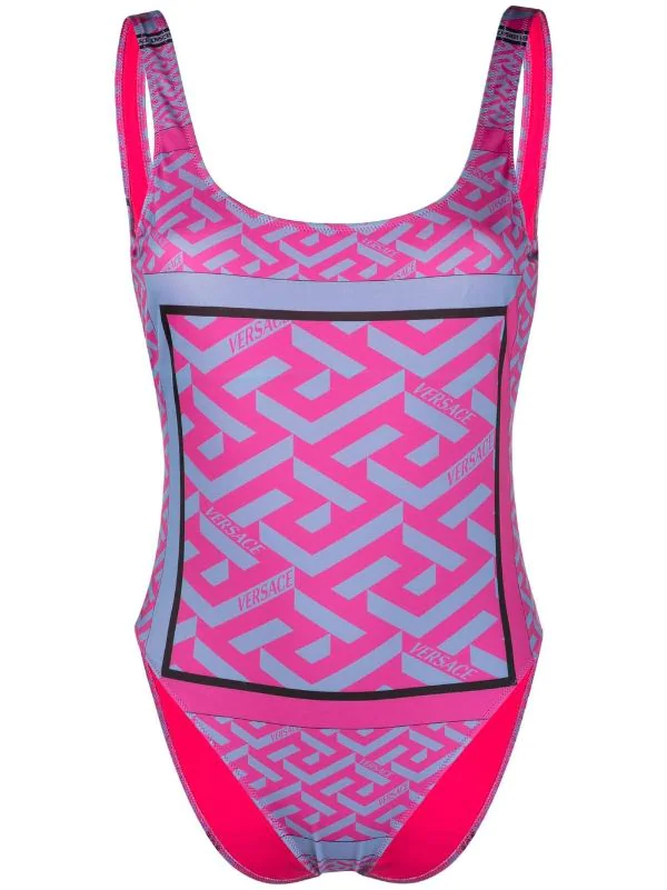 ( Nouvelle Collection ) Versace Maillot De Bain à Motif Monogrammé 5P350 CERISE CORNFLOWER 1 ( Nouvelle Collection ) Versace Maillot De Bain à Motif Monogrammé 5P350 CERISE CORNFLOWER