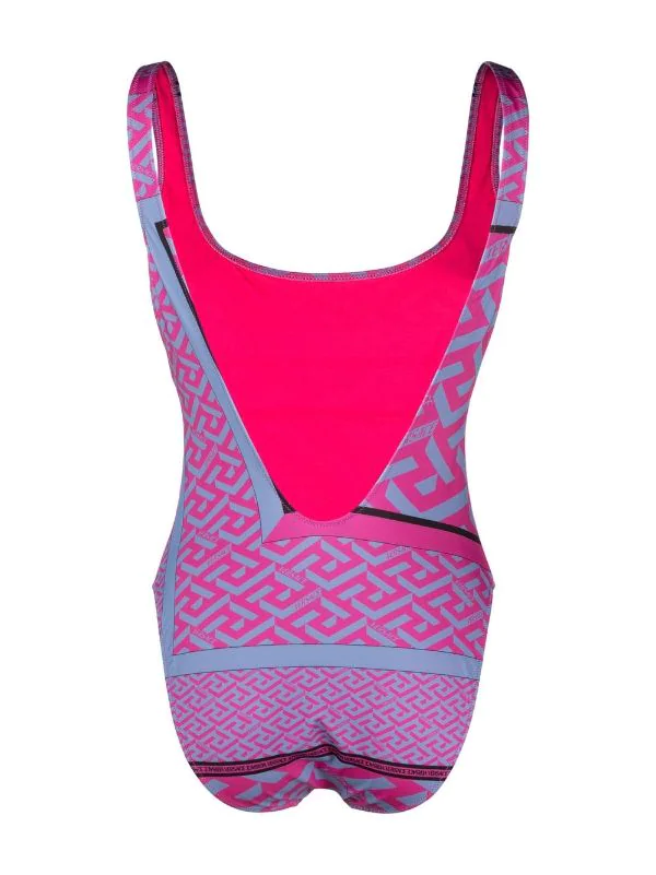 ( Nouvelle Collection ) Versace Maillot De Bain à Motif Monogrammé 5P350 CERISE CORNFLOWER 2 ( Nouvelle Collection ) Versace Maillot De Bain à Motif Monogrammé 5P350 CERISE CORNFLOWER – Image 2