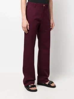 ( Nouvelle Collection ) Versace Pantalon Ample à Motif Medusa 1R580N DARK BORDEAUX -Pas Cher Versace Boutique 18310558 39155417 600