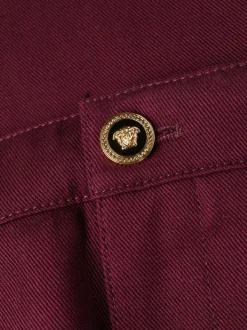 ( Nouvelle Collection ) Versace Pantalon Ample à Motif Medusa 1R580N DARK BORDEAUX -Pas Cher Versace Boutique 18310558 39155429 600