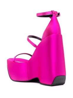 ( Nouvelle Collection ) Versace Sandales Triplatform En Satin à Plateforme 160 Mm Femme -Pas Cher Versace Boutique 18310561 39160530 600