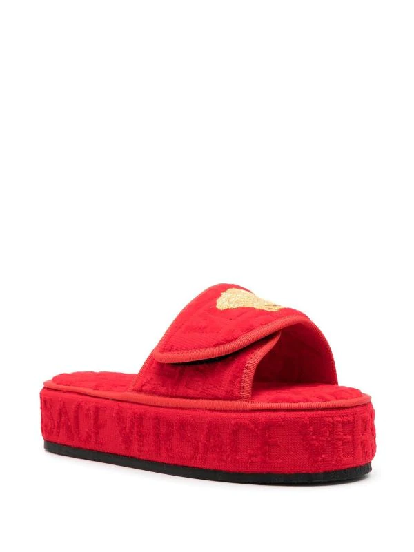 ( Nouvelle Collection ) Versace Claquettes à Logo Imprimé Z4003 RED 2 ( Nouvelle Collection ) Versace Claquettes à Logo Imprimé Z4003 RED – Image 2