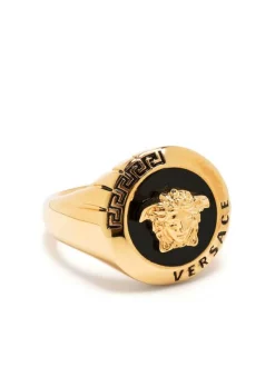 Versace Bague à Plaque Medusa 4J120 GOLD