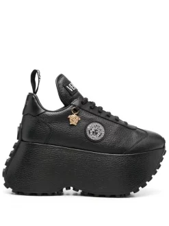 ( Nouvelle Collection ) Versace Baskets à Breloque Medusa Head Femme