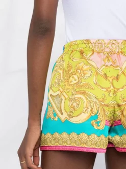 ( Nouvelle Collection ) Versace Short Imprimé à Taille élastiquée Femme -Pas Cher Versace Boutique 18323858 39194503 600