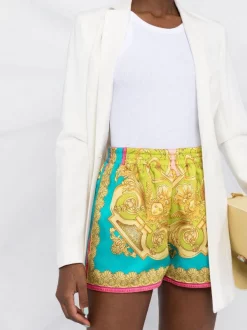 ( Nouvelle Collection ) Versace Short Imprimé à Taille élastiquée Femme -Pas Cher Versace Boutique 18323858 39195241 600