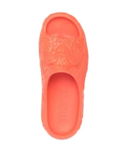 ( Nouvelle Collection ) Versace Claquettes Medusa Head à Logo Embossé 1O530 -Pas Cher Versace Boutique 18323909 39140679 600