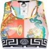 ( Nouvelle Collection ) Versace Soutien-gorge à Imprimé Graphique ROSA-ARANCIO