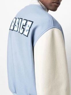 ( Nouvelle Collection ) Versace 2V600 LIGTH BLUE Veste Bomber à Logo Brodé Homme -Pas Cher Versace Boutique 18330143 39229283 600