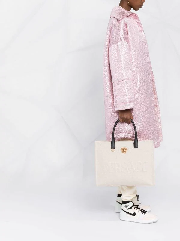 Versace Sac Cabas La Medusa En Toile Femme 2 Versace Sac Cabas La Medusa En Toile Femme – Image 2