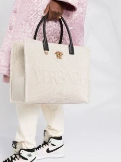 Versace Sac Cabas La Medusa En Toile Femme 8 Versace Sac Cabas La Medusa En Toile Femme -Pas Cher Versace Boutique 18330820 39177574 600