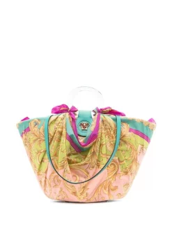 Versace Sac Cabas La Medusa Barocco 2K84V ROPE+TURQUOISE