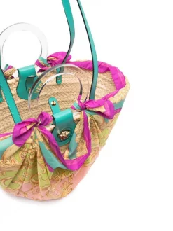 Versace Sac Cabas La Medusa Barocco 2K84V ROPE+TURQUOISE -Pas Cher Versace Boutique 18342730 39257512 600