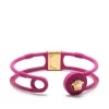 ( Nouvelle Collection ) Versace 4J350 VERSACEGOLD-CERISE Bracelet Torque à Logo Medusa Femme