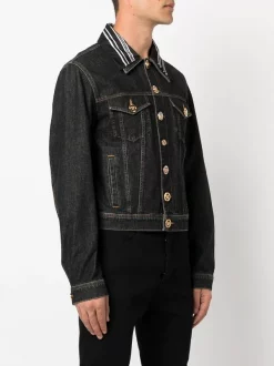 ( Nouvelle Collection ) Versace Veste En Jean à Logo Medusa Head Homme -Pas Cher Versace Boutique 18350216 39519971 600