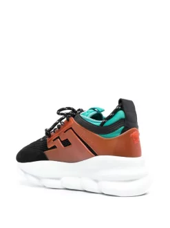 ( Nouvelle Collection ) Versace Baskets à Design à Empiècements Homme -Pas Cher Versace Boutique 18350588 39589128 600