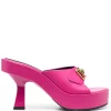 Versace Mules Medusa à Plaque Logo 1PE7V PINK