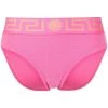 Versace Bas De Bikini à Bande Logo 1PE70 FUXIA