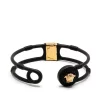 ( Nouvelle Collection ) Versace 4J120 GOLD BLACK Bracelet à Logo Medusa Femme