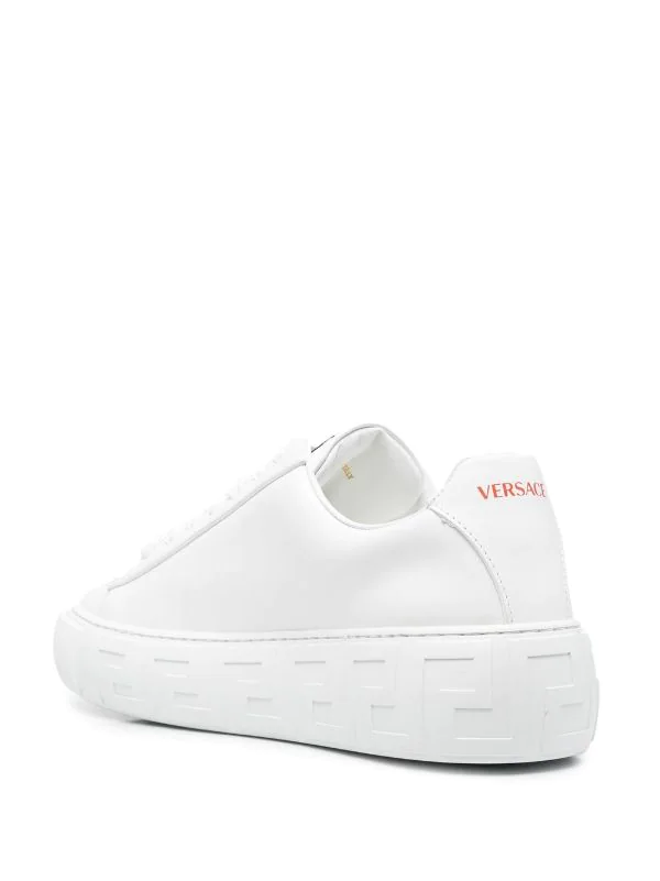 ( Nouvelle Collection ) Versace Baskets à Détail D'épingle à Nourrice 1W260 BIANCO CERISE SPRITZ 3 ( Nouvelle Collection ) Versace Baskets à Détail D'épingle à Nourrice 1W260 BIANCO CERISE SPRITZ – Image 3