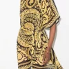 Versace Robe Ceinturée à Motif Baroque 5B000 - 5B000