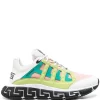 ( Nouvelle Collection ) Versace Baskets Trigreca à Design Colour Block 6W540 WTMC
