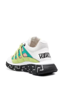( Nouvelle Collection ) Versace Baskets Trigreca à Design Colour Block 6W540 WTMC -Pas Cher Versace Boutique 18415779 39560979 600