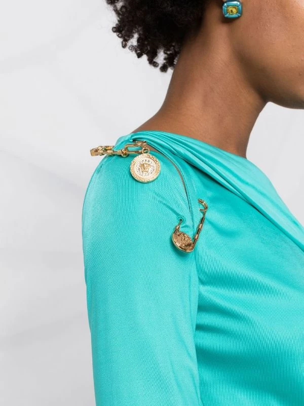 Versace Robe à Détail D'épingle à Nourrice Femme 3 Versace Robe à Détail D'épingle à Nourrice Femme – Image 3