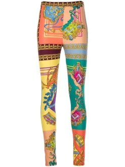 ( Nouvelle Collection ) Versace Legging Royalty à Imprimé Graphique 5X000