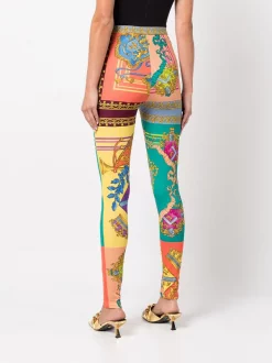 ( Nouvelle Collection ) Versace Legging Royalty à Imprimé Graphique 5X000 -Pas Cher Versace Boutique 18419159 39574906 600