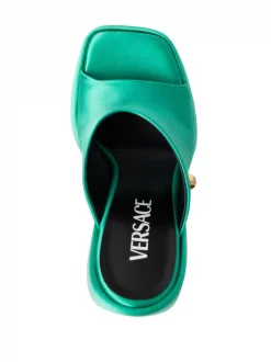 ( Nouvelle Collection ) Versace 1V56V TURQUOISE+ORO Escarpins Compensés à Plateforme Femme -Pas Cher Versace Boutique 18427007 39574947 600
