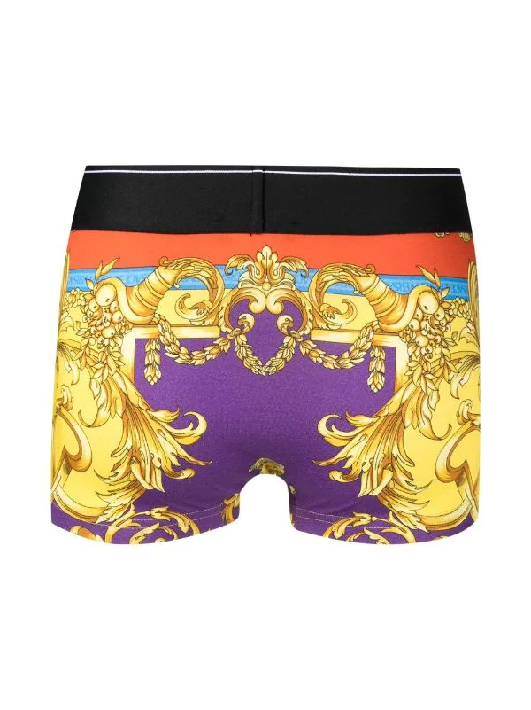 ( Nouvelle Collection ) Versace 5L290 DARK ORCHID+SUN Boxer Barocco Goddess à Bande Logo Homme 2 ( Nouvelle Collection ) Versace 5L290 DARK ORCHID+SUN Boxer Barocco Goddess à Bande Logo Homme – Image 2