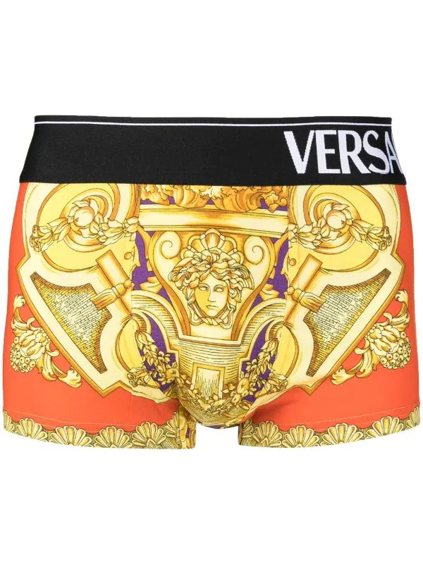 ( Nouvelle Collection ) Versace 5L290 DARK ORCHID+SUN Boxer Barocco Goddess à Bande Logo Homme 1 ( Nouvelle Collection ) Versace 5L290 DARK ORCHID+SUN Boxer Barocco Goddess à Bande Logo Homme