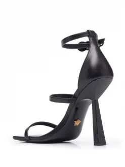 Versace Sandales En Cuir 1B00V BLACK -Pas Cher Versace Boutique 18433638 39674601 600