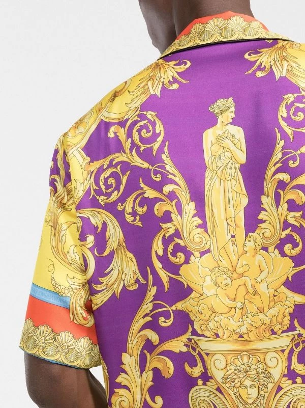( Nouvelle Collection ) Versace 5L290 DARK ORCHID+SUN Barocco Goddess Reversible Shirt Homme 5 ( Nouvelle Collection ) Versace 5L290 DARK ORCHID+SUN Barocco Goddess Reversible Shirt Homme – Image 5